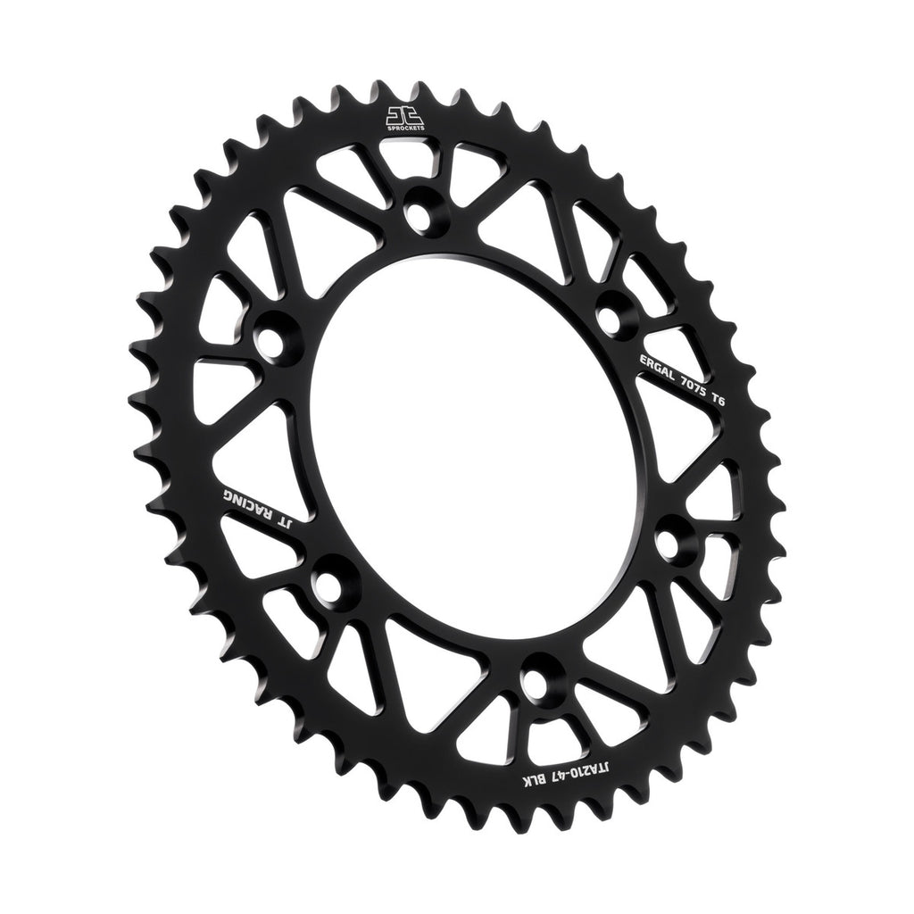 REAR SPROCKET JT RACERLITE BLACK, JT JTA210.47BLK 7075-T6 Aluminium