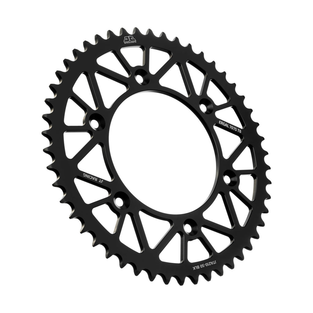 REAR SPROCKET JT RACERLITE BLACK, JT JTA210.50BLK 7075-T6 Aluminium