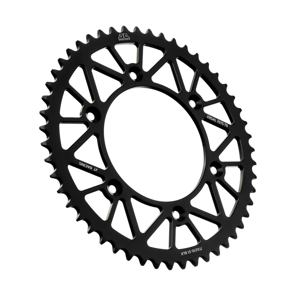 REAR SPROCKET JT RACERLITE BLACK, JT JTA210.51BLK 7075-T6 Aluminium