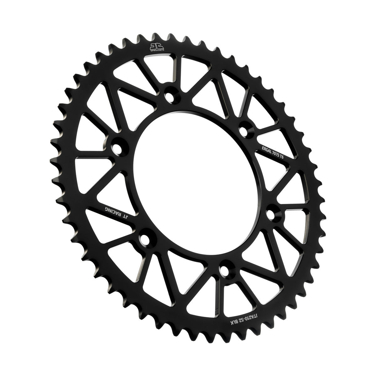 REAR SPROCKET JT RACERLITE BLACK, JT JTA210.52BLK 7075-T6 Aluminium