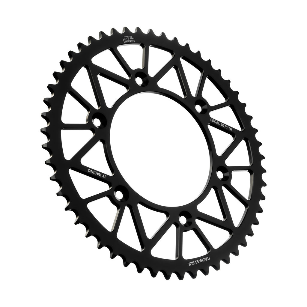 REAR SPROCKET JT RACERLITE BLACK, JT JTA210.53BLK 7075-T6 Aluminium