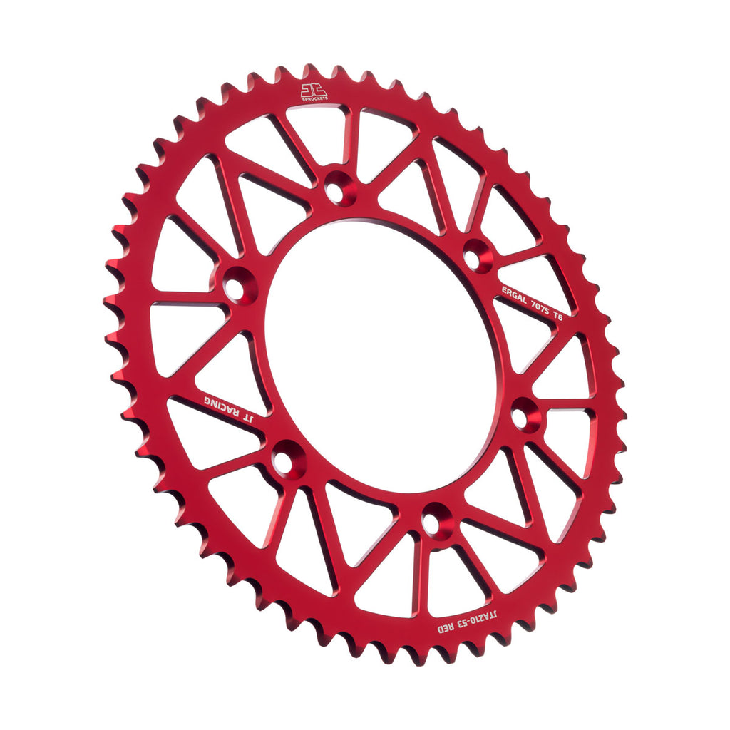 REAR SPROCKET JT RACERLITE RED, JT JTA210.53RED 7075-T6 Aluminium