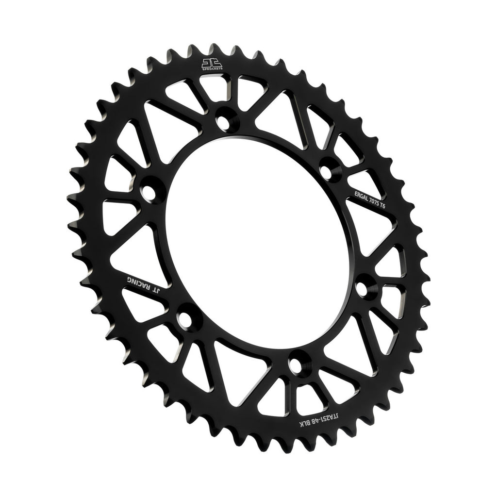 REAR SPROCKET ALLOY BLACK 251, JTA251.48BLK 7075-T6 Aluminium, SR251-48