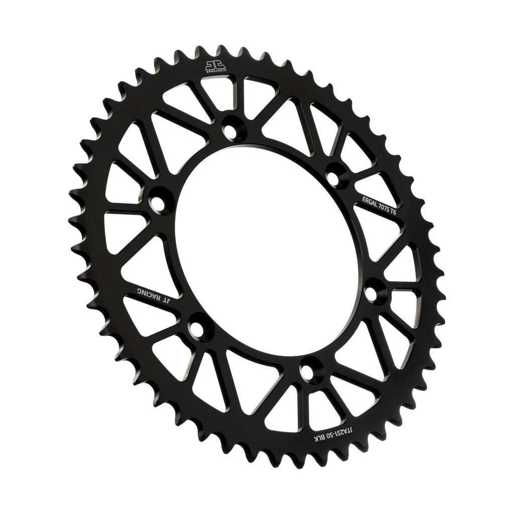 REAR SPROCKET ALLOY BLACK 251, JTA251.50BLK 7075-T6 Aluminium, SR251-50