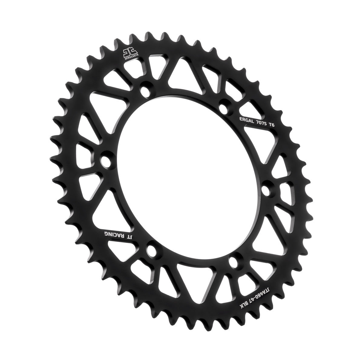 REAR SPROCKET ALLOY BLACK 460, JTA460.47BLK 7075-T6 Aluminium
