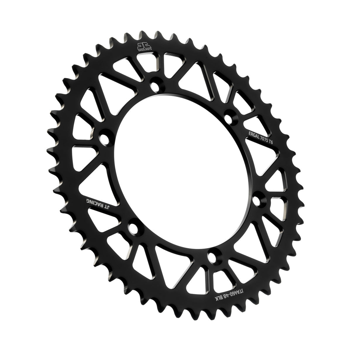 REAR SPROCKET ALLOY BLACK 460, JTA460.48BLK 7075-T6 Aluminium
