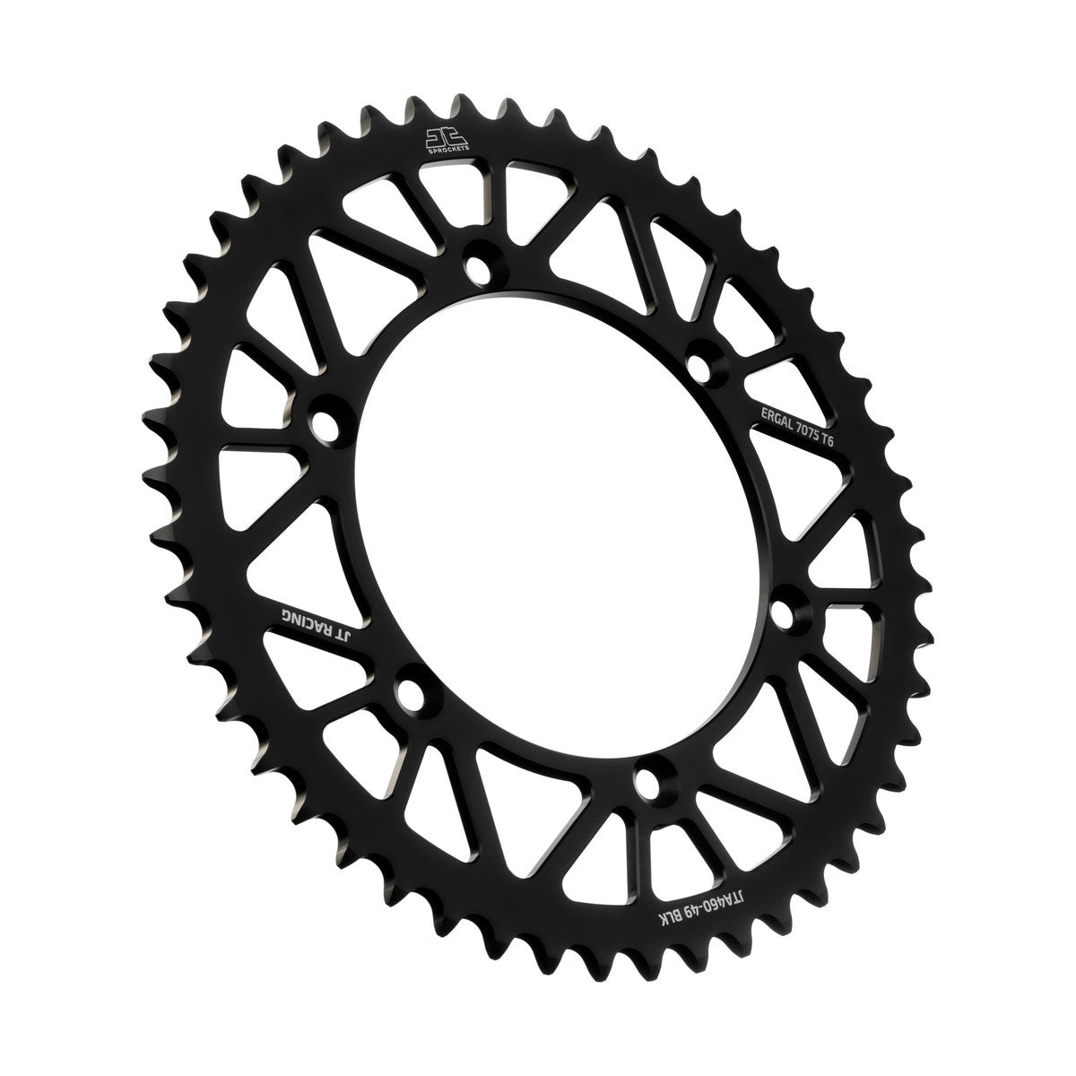 REAR SPROCKET ALLOY BLACK 460, JTA460.49BLK 7075-T6 Aluminium