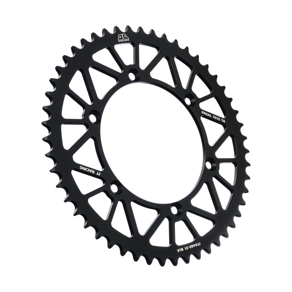 REAR SPROCKET ALLOY BLACK 460, JTA460.51BLK 7075-T6 Aluminium