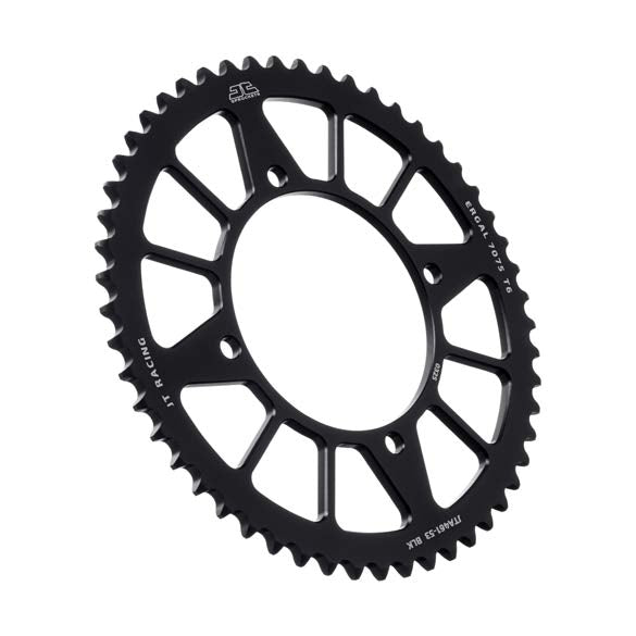 REAR SPROCKET ALLOY BLACK 4-HOLE, JTA461.53BLK 7075-T6 Aluminium