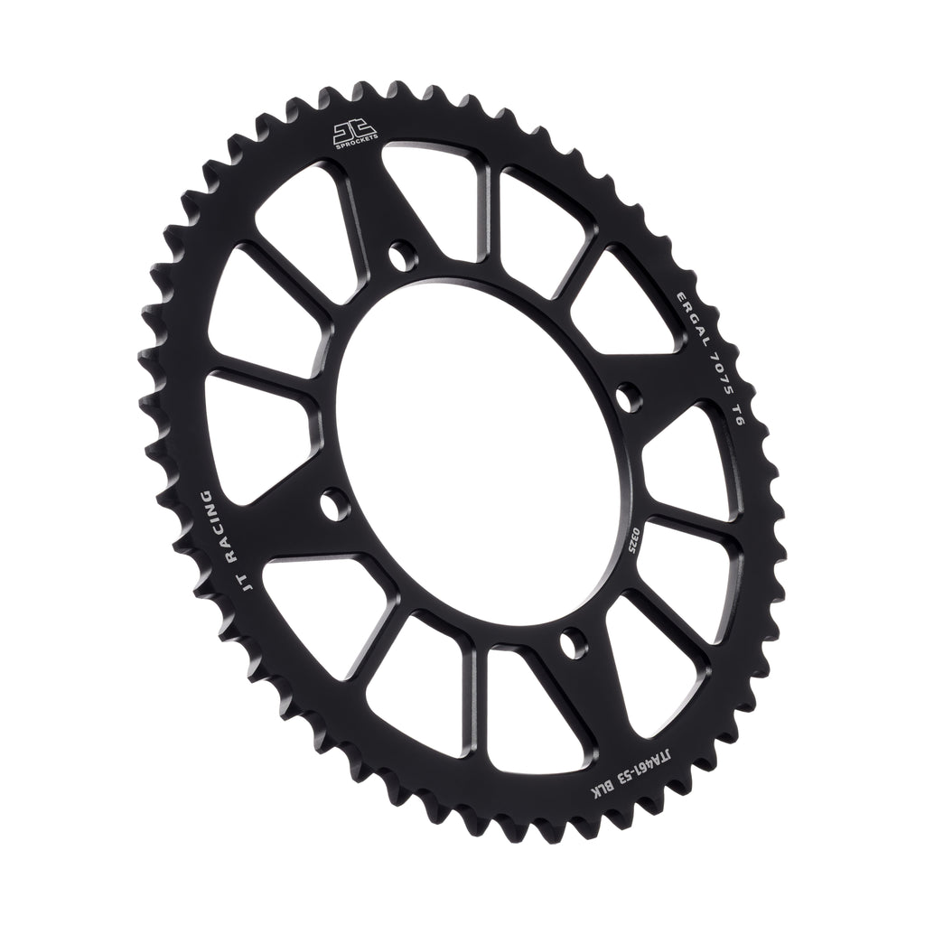 REAR SPROCKET ALLOY BLACK 4-HOLE, JTA461.53BLK 7075-T6 Aluminium
