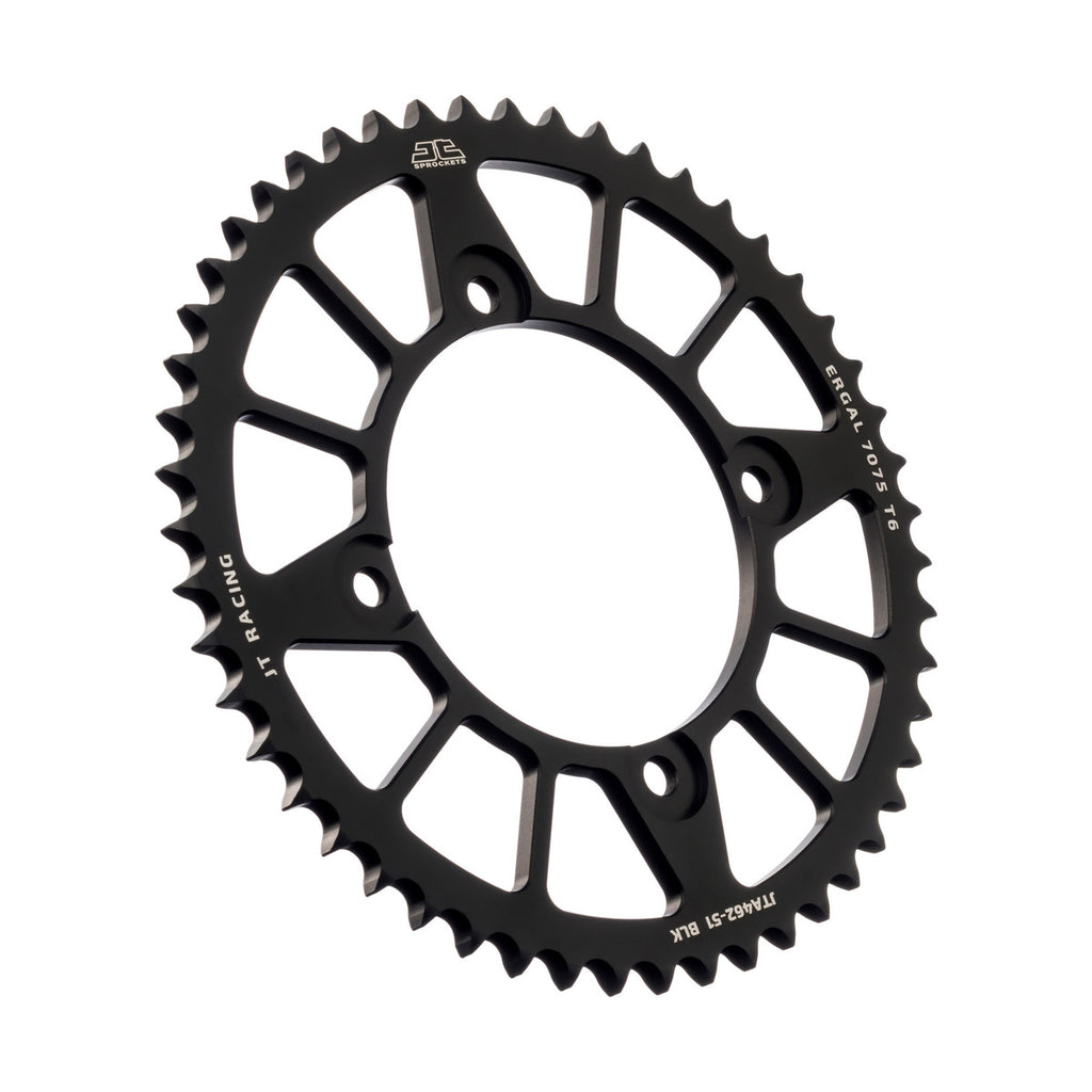 REAR SPROCKET ALLOY BLACK 462, JTA462.51BLK 7075-T6 Aluminium, JTR456