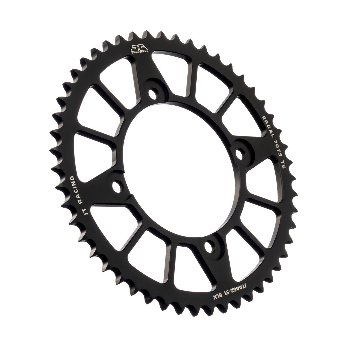 REAR SPROCKET ALLOY BLACK 462, JTA462.51BLK 7075-T6 Aluminium, JTR456