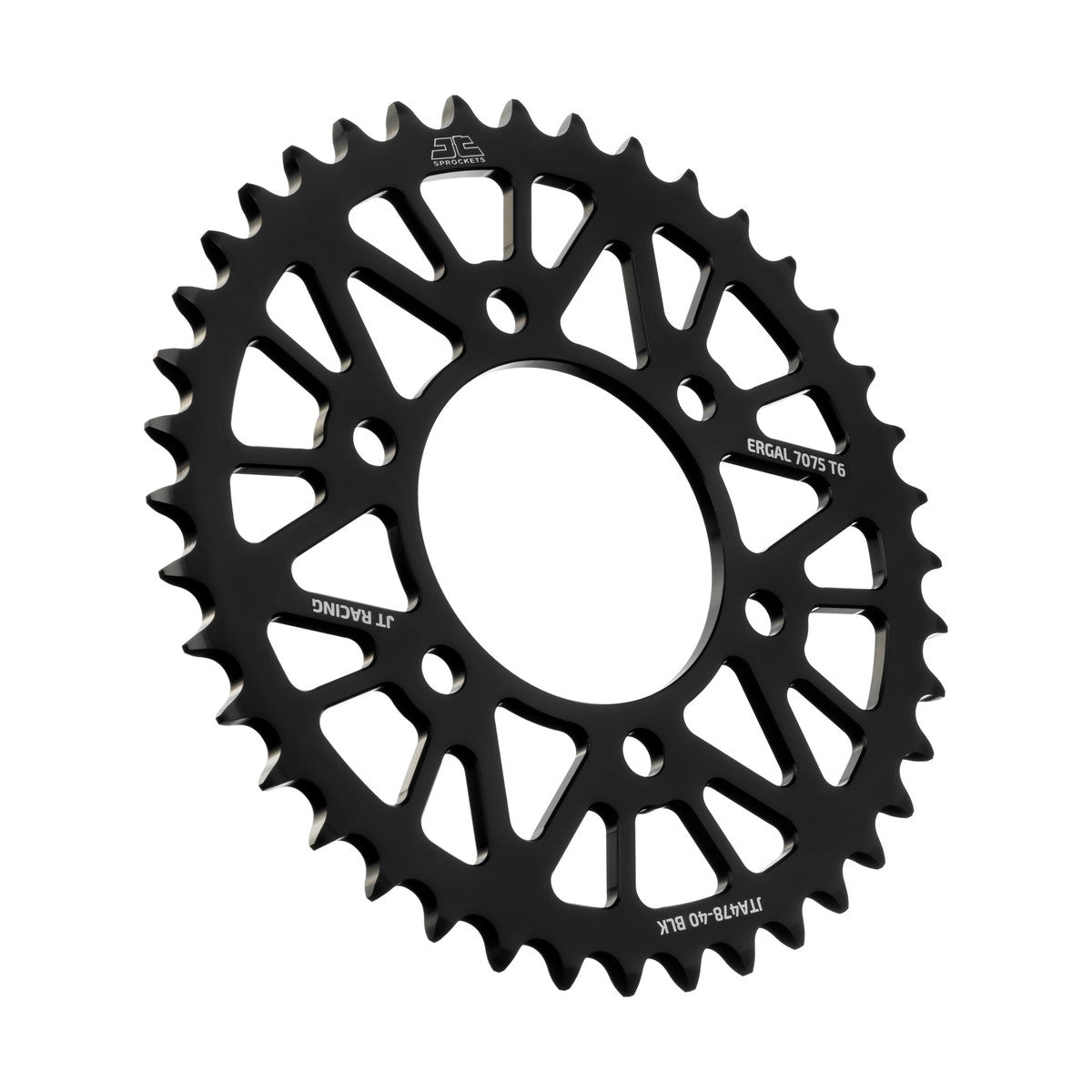 REAR SPROCKET JTA478.40BLK ALLOY, CHAIN 520 (7075-T6 Aluminium)