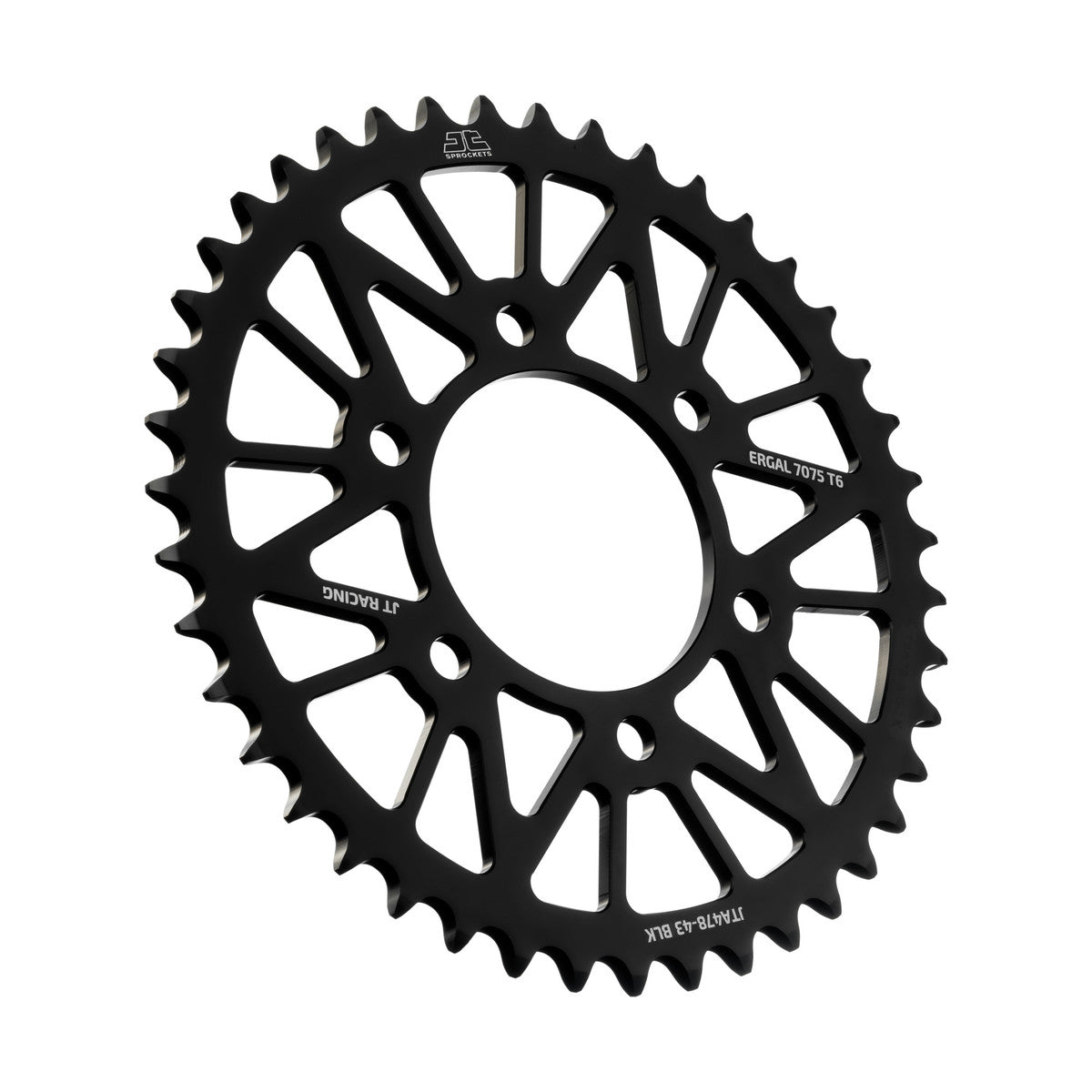 REAR SPROCKET JTA478.43BLK ALLOY, CHAIN 520 (7075-T6 Aluminium)