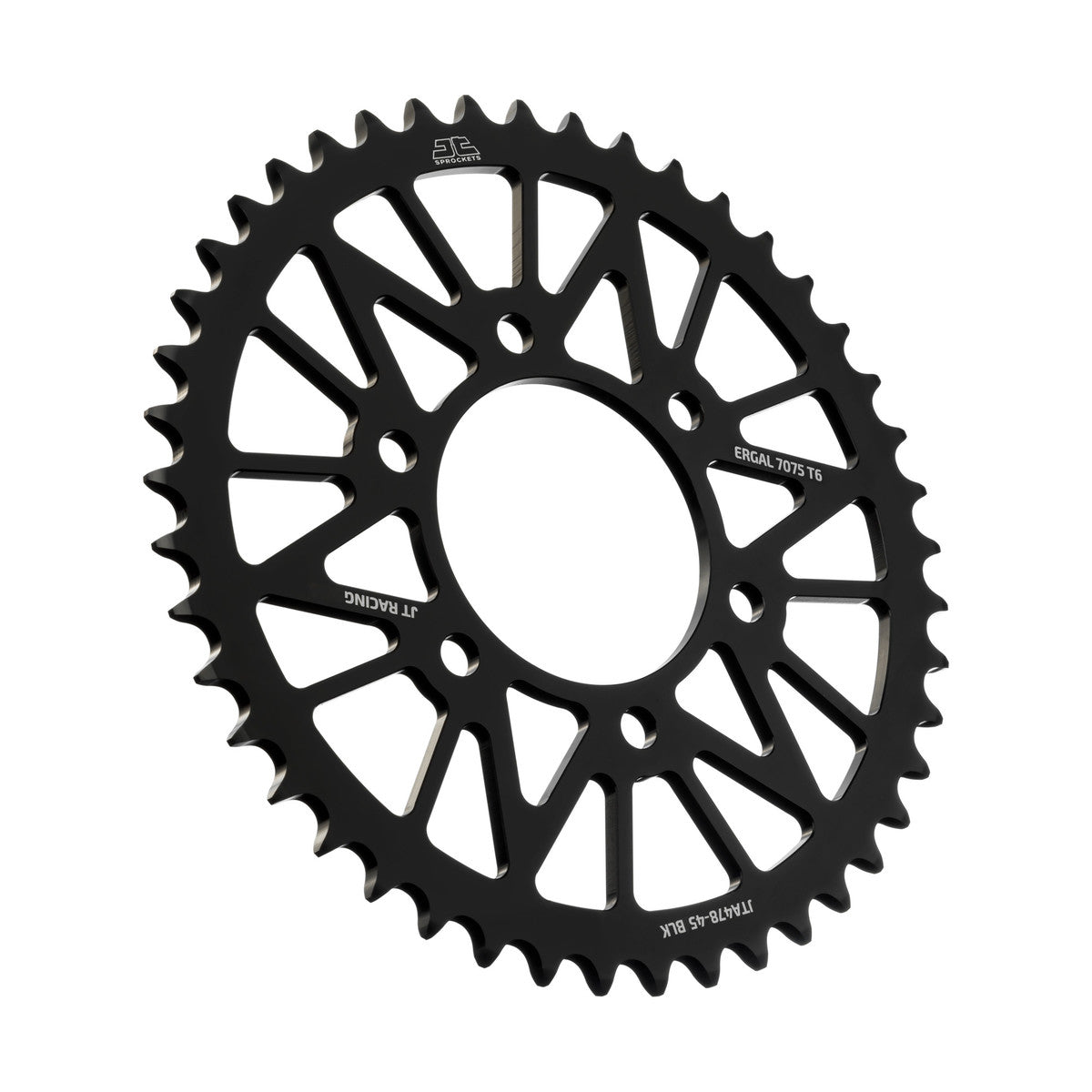 REAR SPROCKET JTA478.45BLK ALLOY, CHAIN 520 (7075-T6 Aluminium)