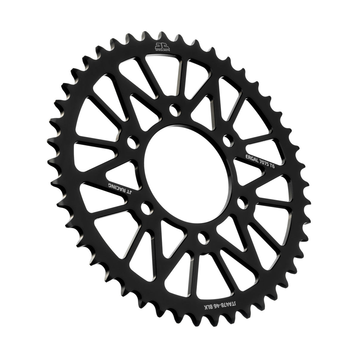 REAR SPROCKET JTA478.46BLK ALLOY, CHAIN 520 (7075-T6 Aluminium)