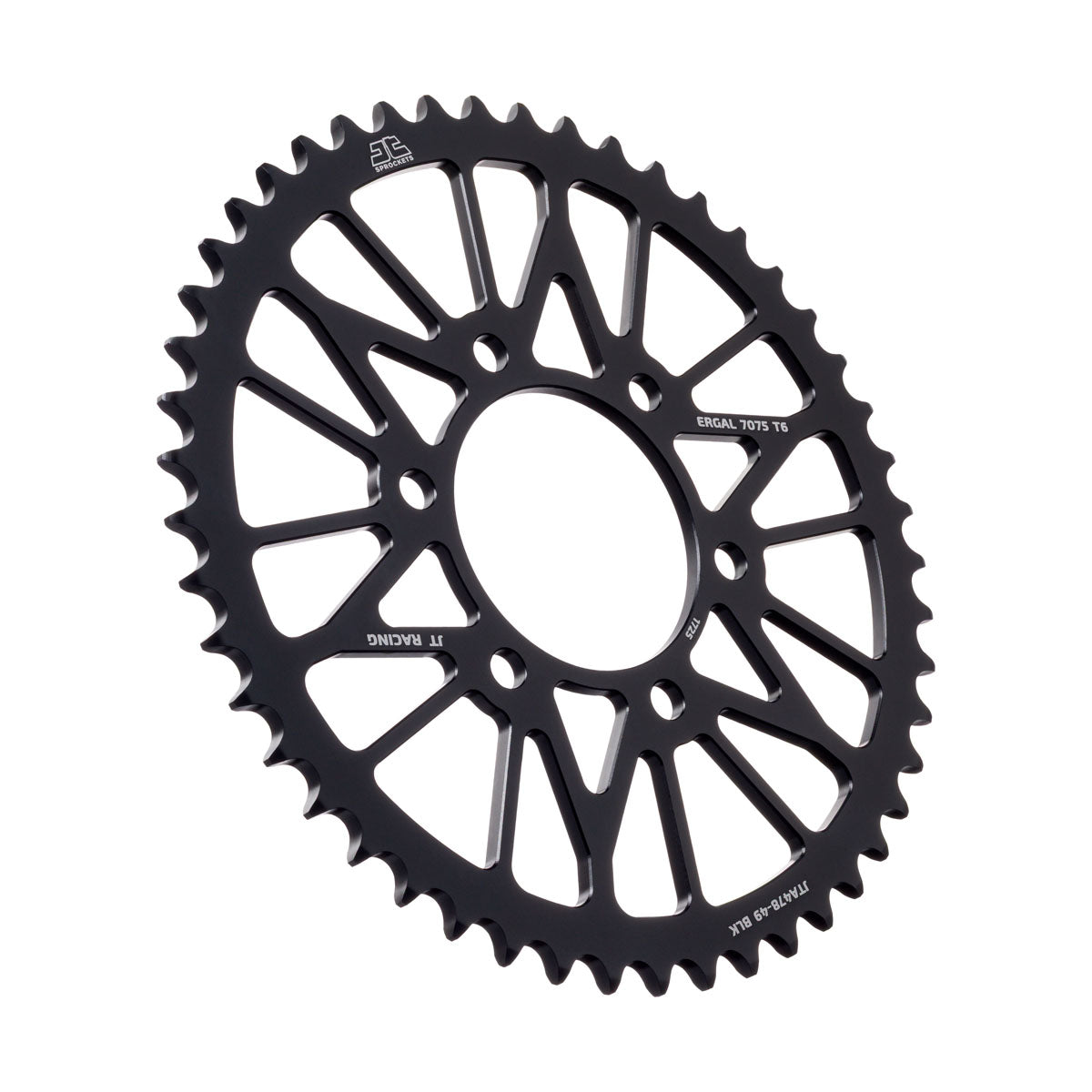 REAR SPROCKET JTA478.49BLK ALLOY, CHAIN 520 (7075-T6 Aluminium)