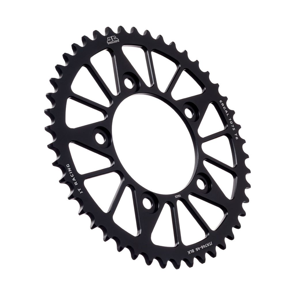 REAR SPROCKET ALLOY BLACK JTA746.45BLK JT RACELITE 7075-T6