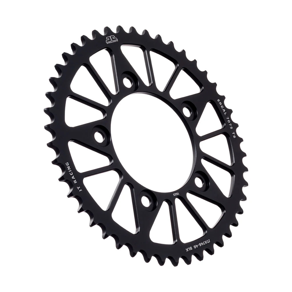 REAR SPROCKET ALLOY BLACK JTA746.46BLK JT RACELITE 7075-T6