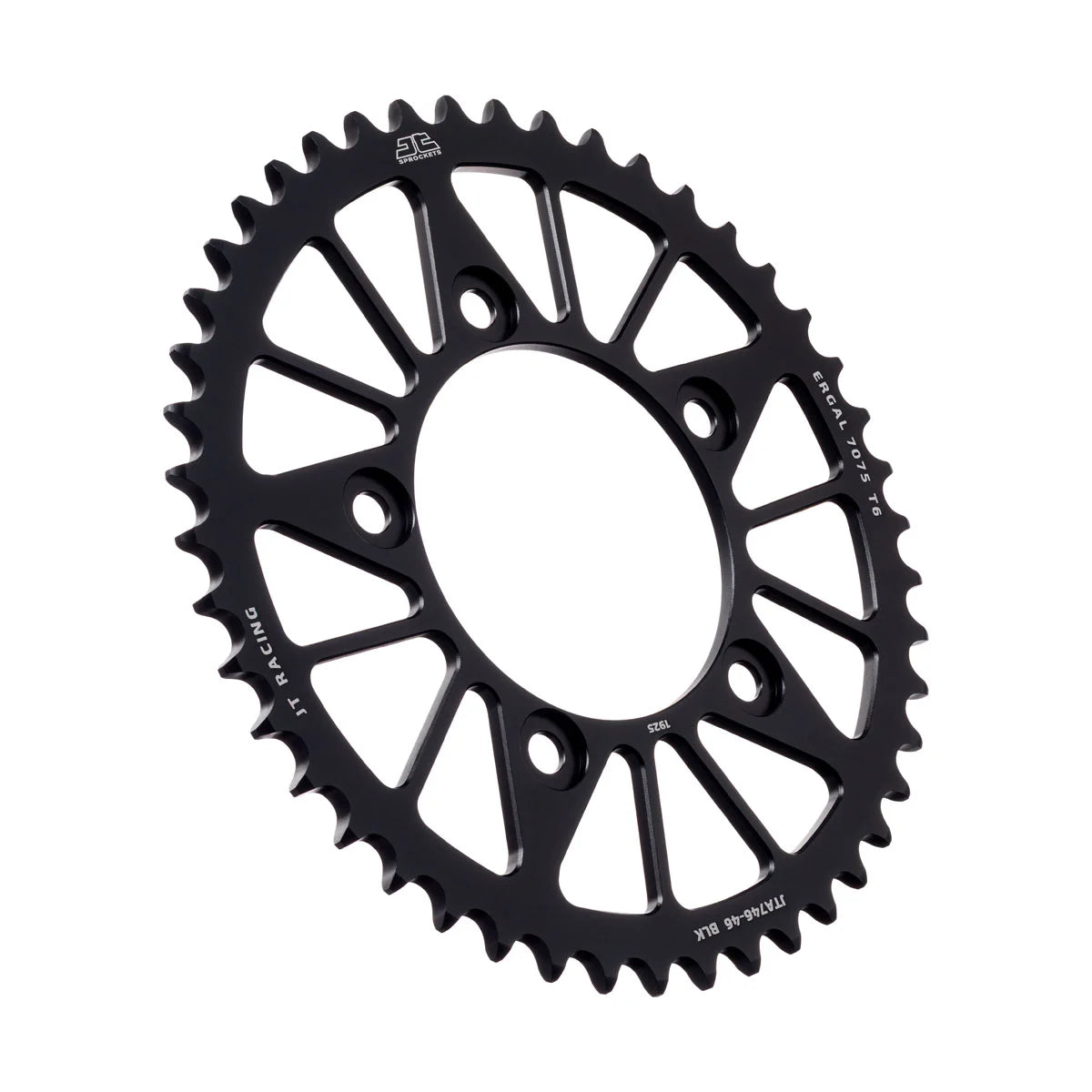 REAR SPROCKET ALLOY BLACK JTA746.46BLK JT RACELITE 7075-T6