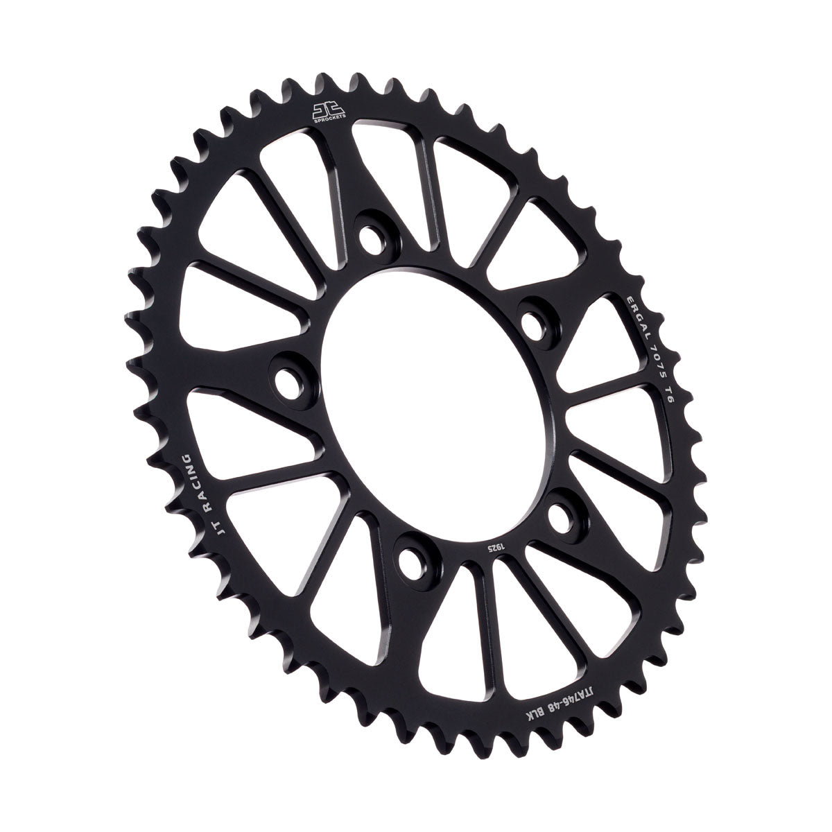 REAR SPROCKET ALLOY BLACK JTA746.48BLK JT RACELITE 7075-T6