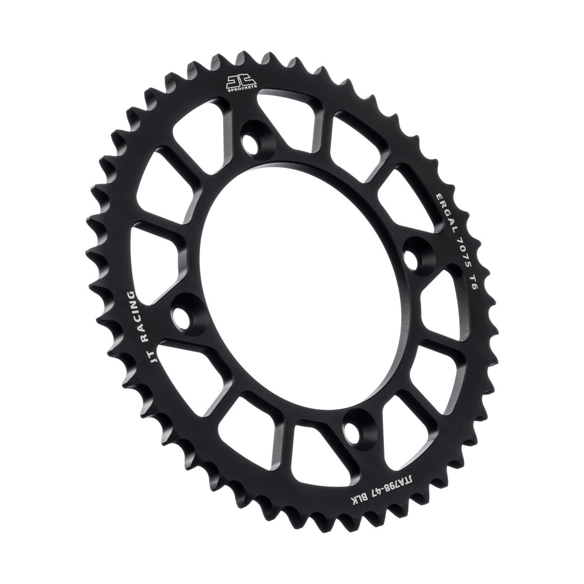 REAR SPROCKET ALLOY BLACK 798, JTA798.47BLK 7075-T6 Aluminium