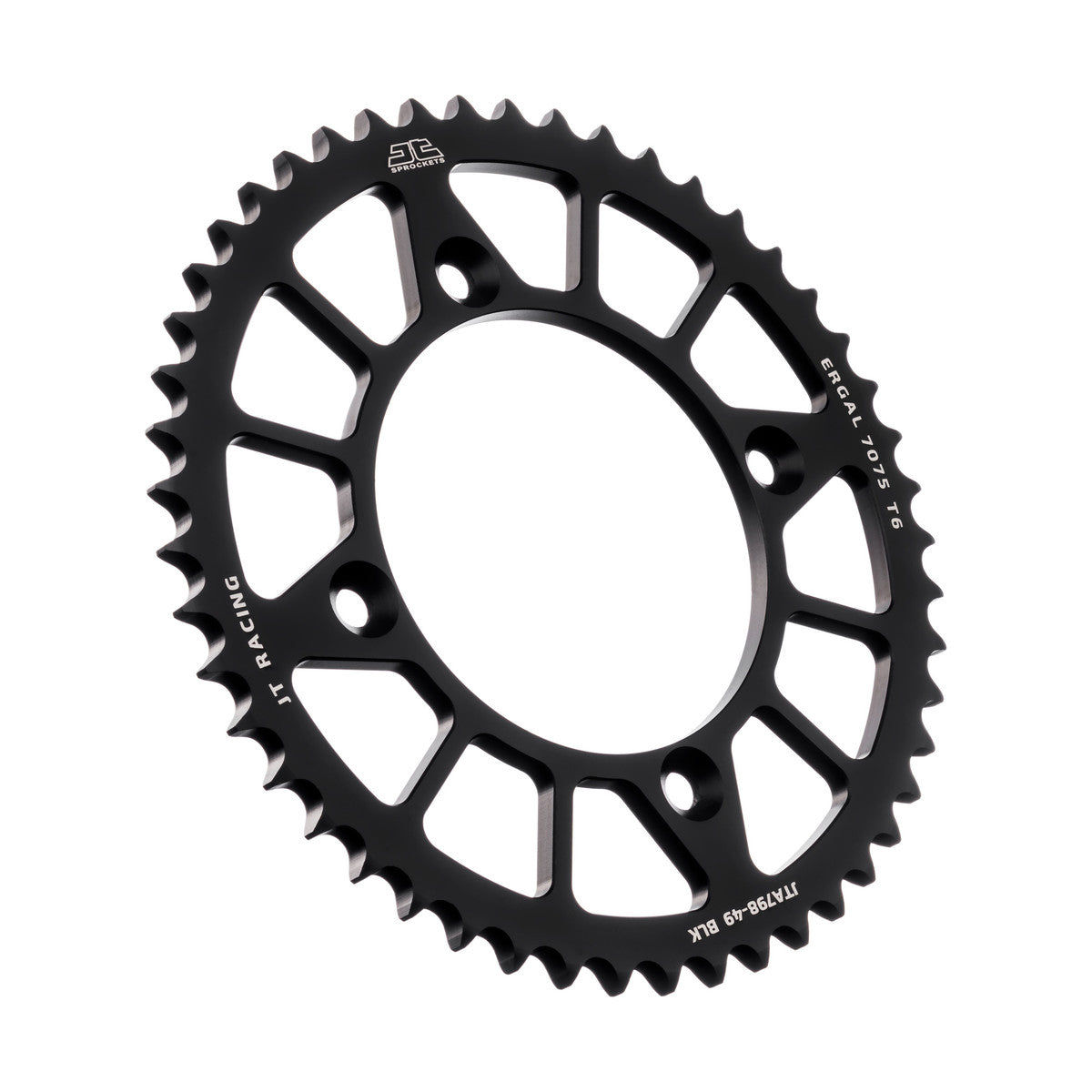 REAR SPROCKET ALLOY BLACK 798, JTA798.49BLK 7075-T6 Aluminium
