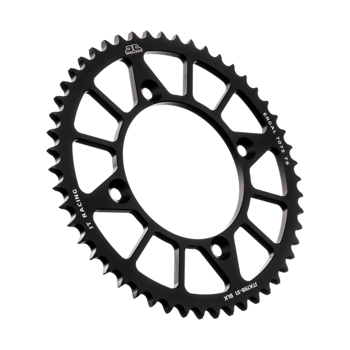 REAR SPROCKET ALLOY BLACK 798, JTA798.51BLK 7075-T6 Aluminium