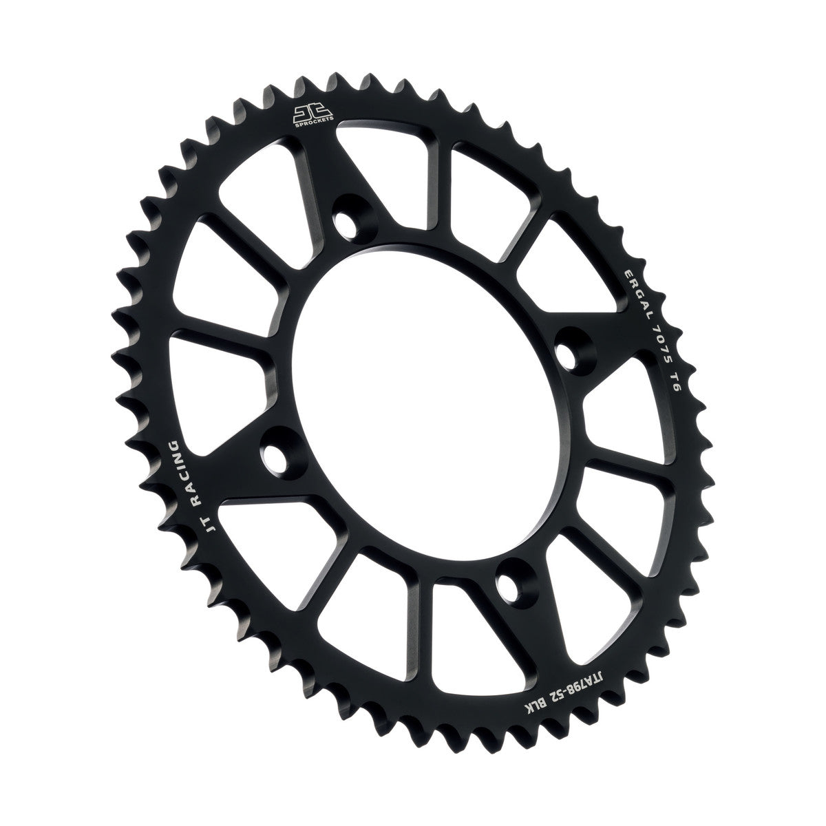 REAR SPROCKET ALLOY BLACK 798, JTA798.52BLK 7075-T6 Aluminium