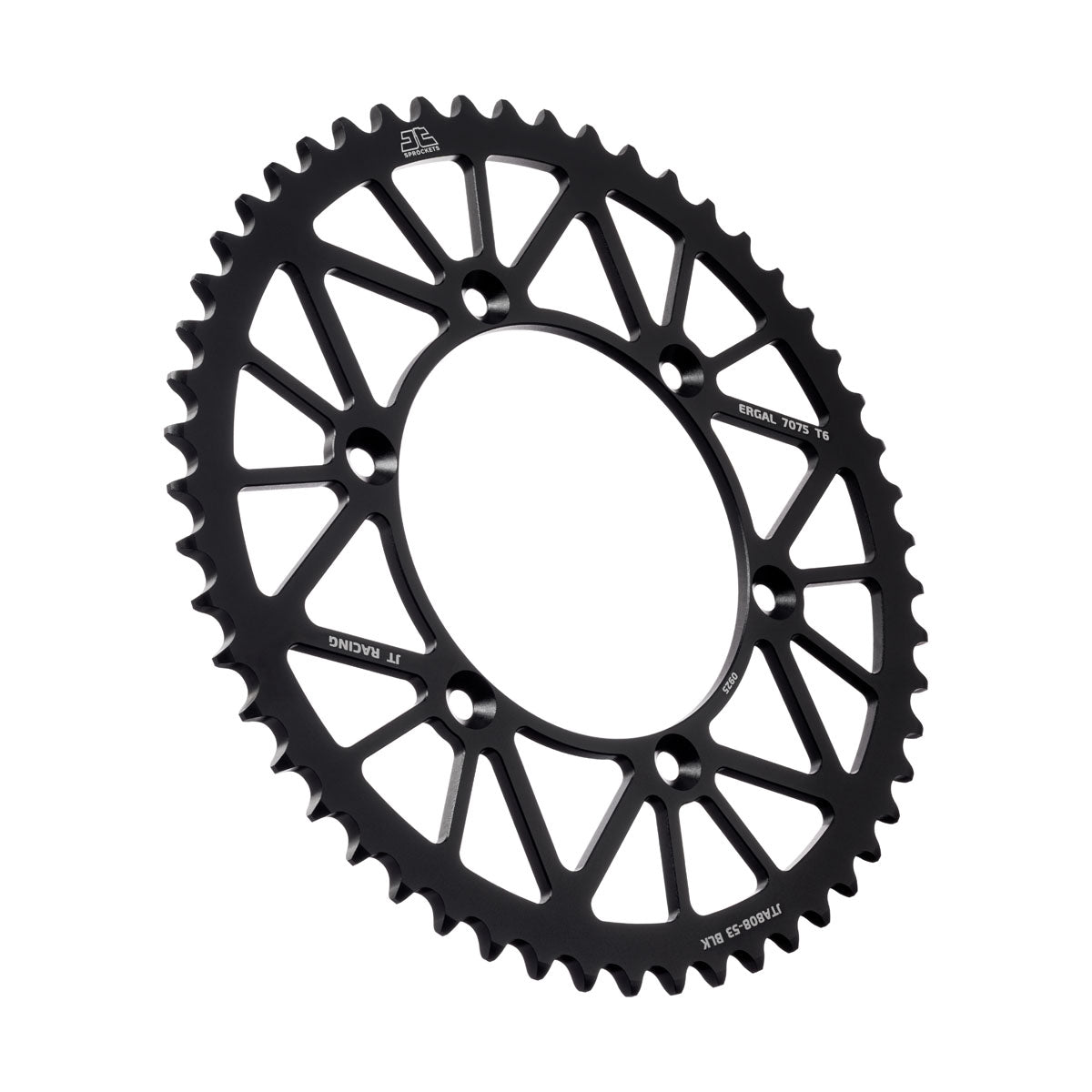 REAR SPROCKET ALLOY BLACK 822, JTA808.53BLK 7075-T6 Aluminium