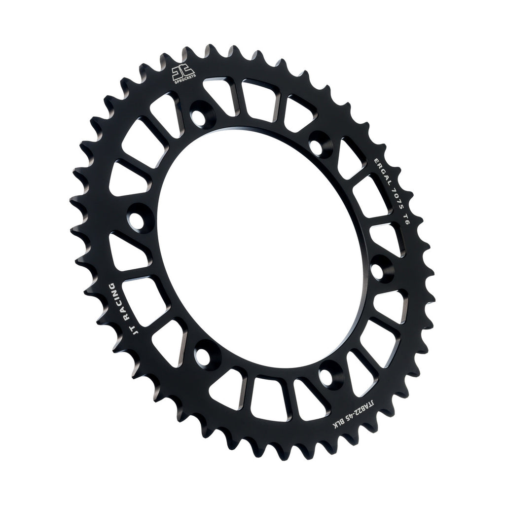 REAR SPROCKET ALLOY BLACK 822, JTA822.45BLK 7075-T6 Aluminium