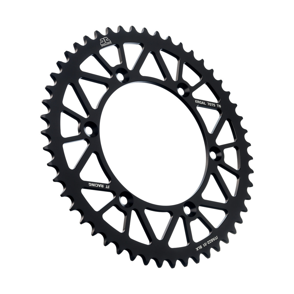 REAR SPROCKET ALLOY BLACK 822, JTA822.51BLK 7075-T6 Aluminium