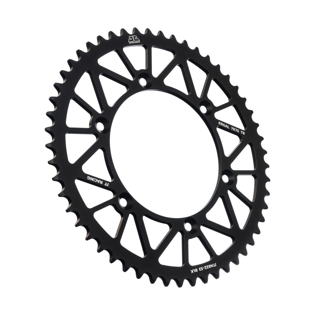 REAR SPROCKET ALLOY BLACK 822, JTA822.53BLK 7075-T6 Aluminium