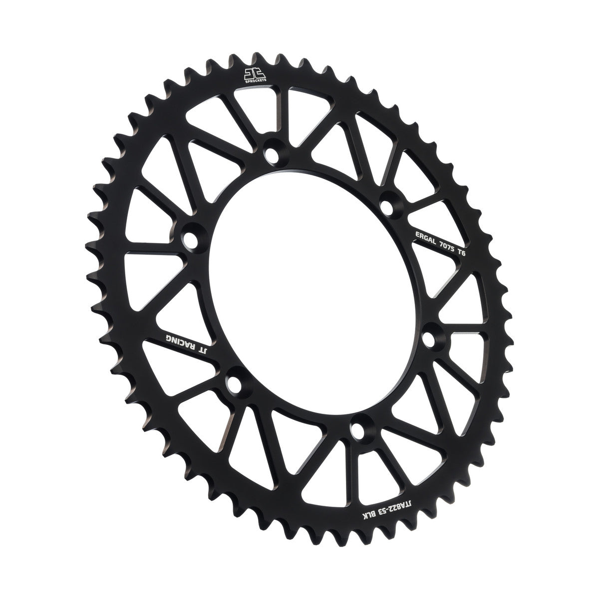 REAR SPROCKET ALLOY BLACK 822, JTA822.53BLK 7075-T6 Aluminium