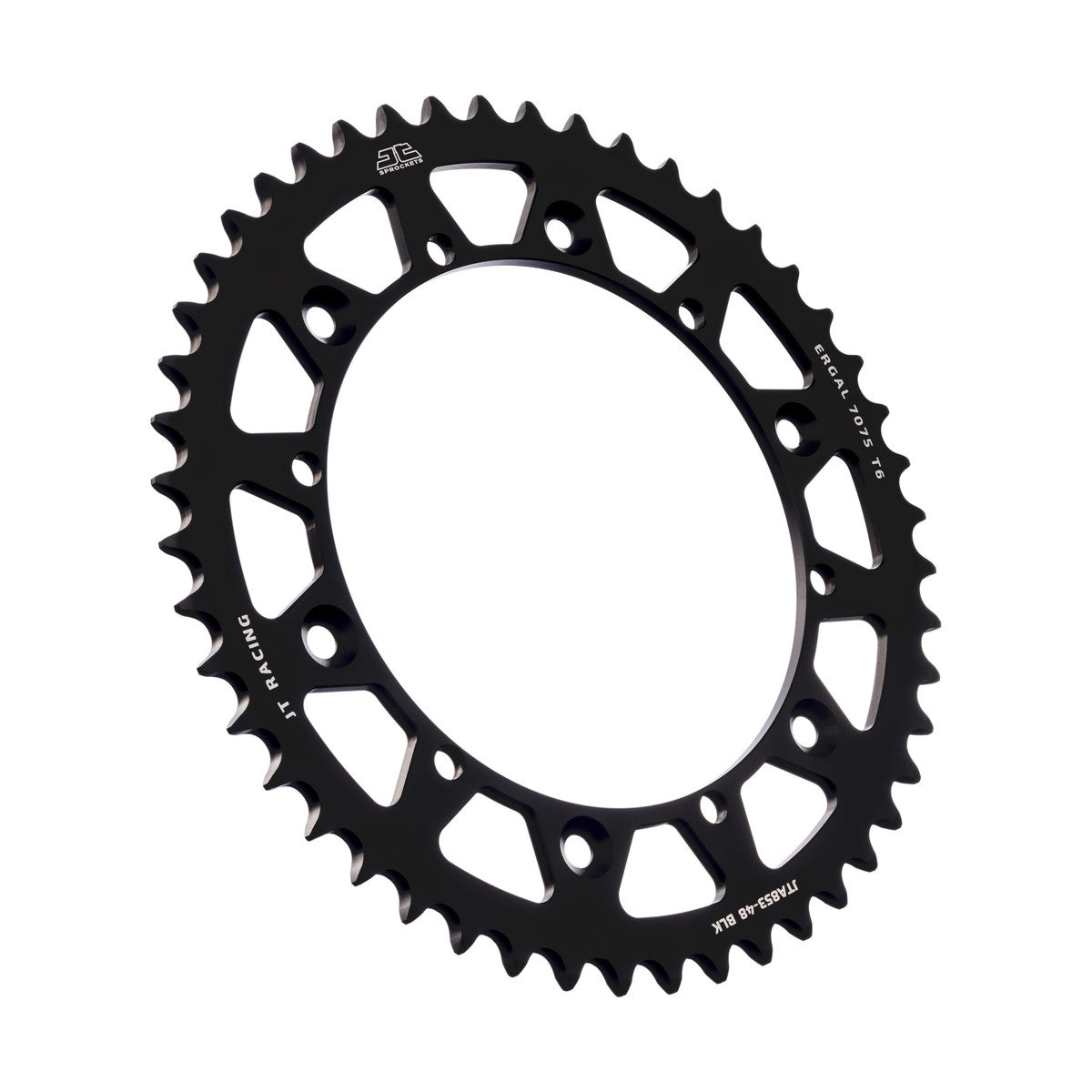 REAR SPROCKET ALLOY BLACK, JTA853.48BLK 7075-T6 Aluminium