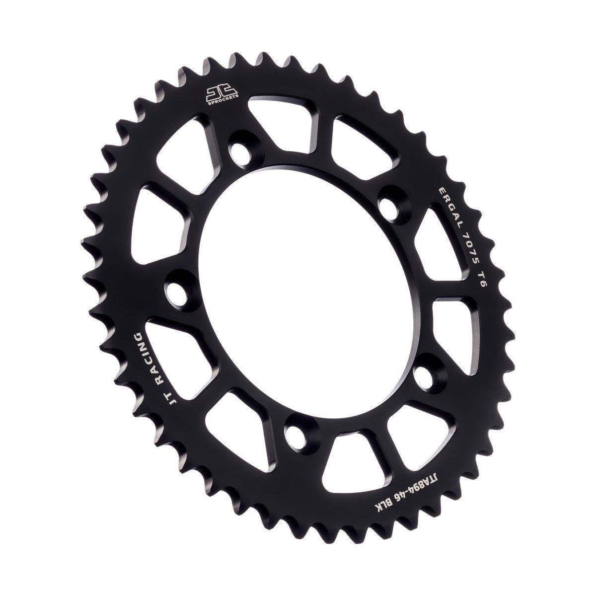 REAR SPROCKET ALLOY BLACK JT, JTA894.46BLK 7075-T6 Aluminium