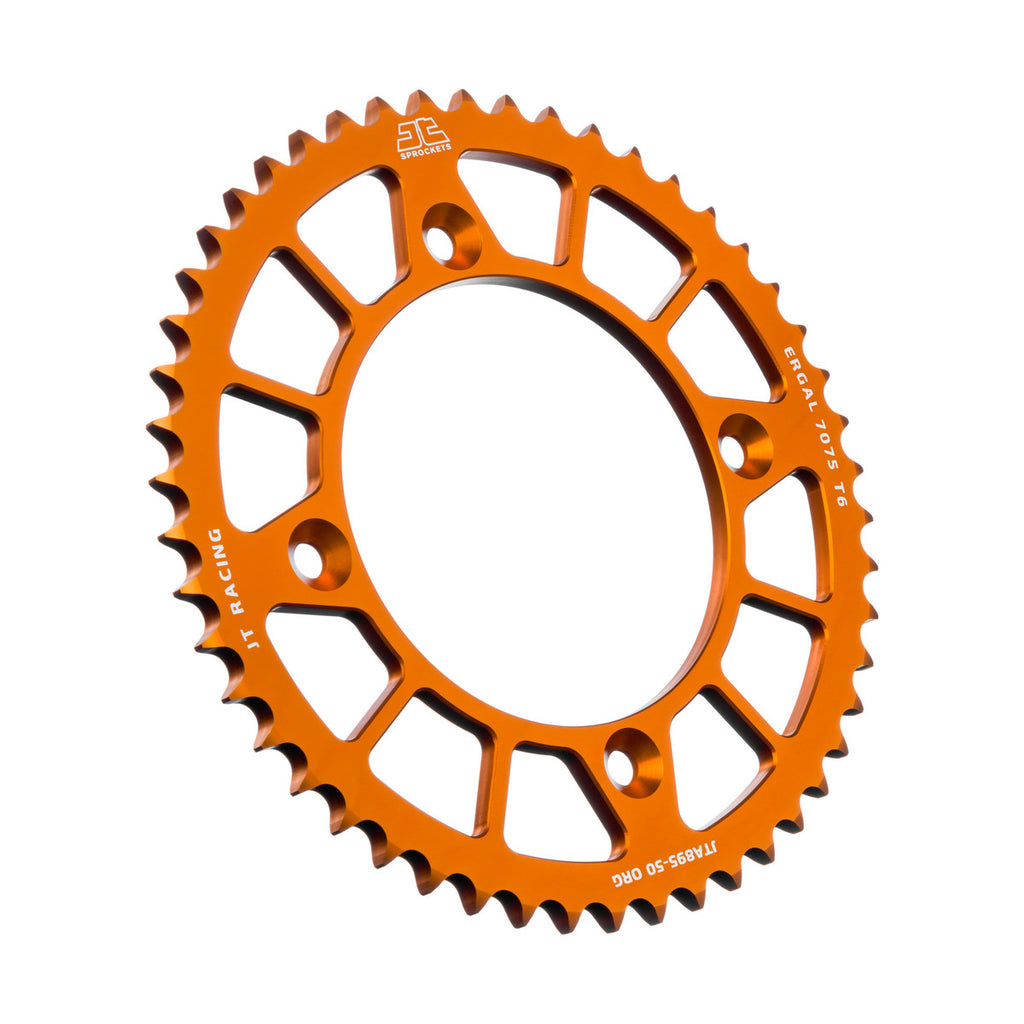 REAR SPROCKET ALLOY ORANGE 441, JTA895.50ORG 7075-T6 Aluminium