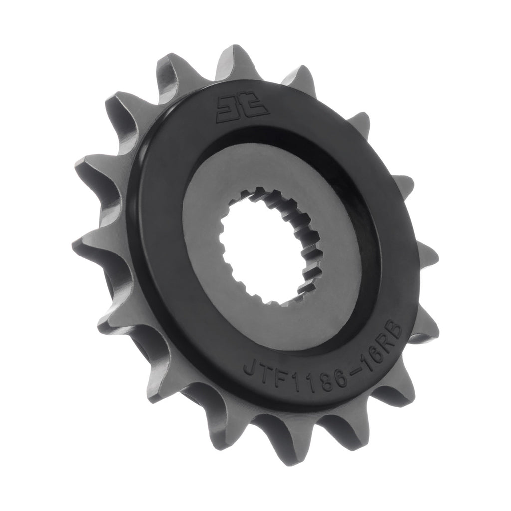 FRONT SPROCKET JTF1186.16RB, RUBBER CUSHIONED