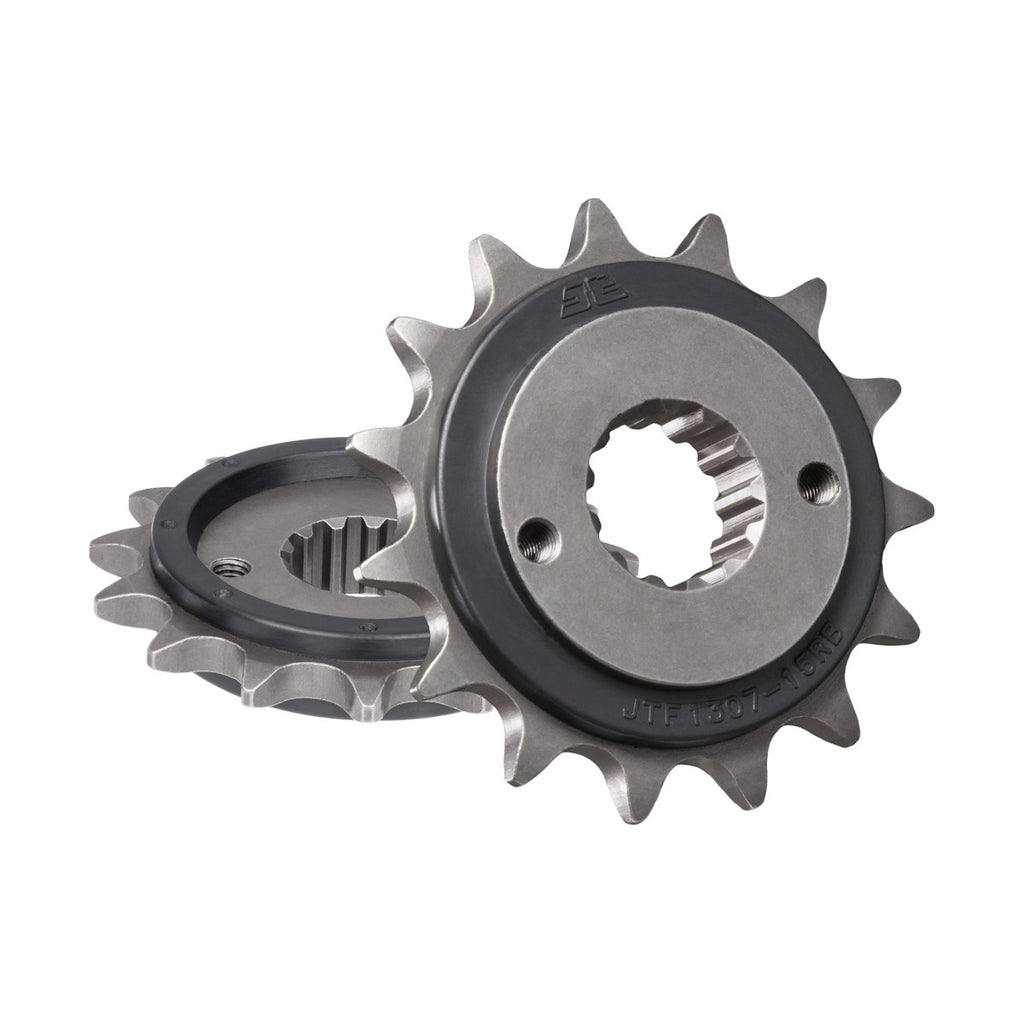 FRONT SPROCKET JTF1307.15RB JT, OE Rubber Cushioned
