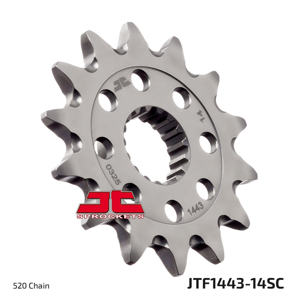 FRONT SPROCKET JTF1443.14SC JT, Self-Cleaning