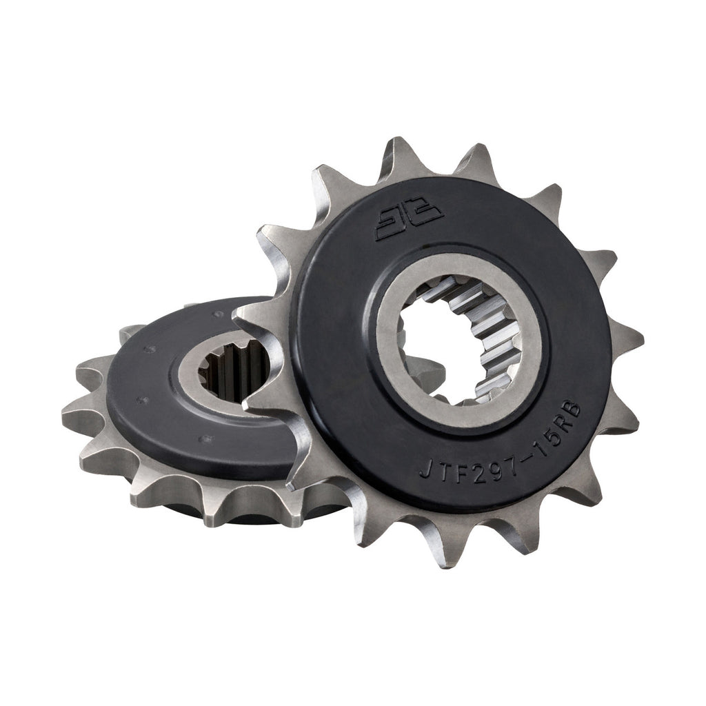 FRONT SPROCKET JTF297.15RB JT, OE Rubber Cushioned