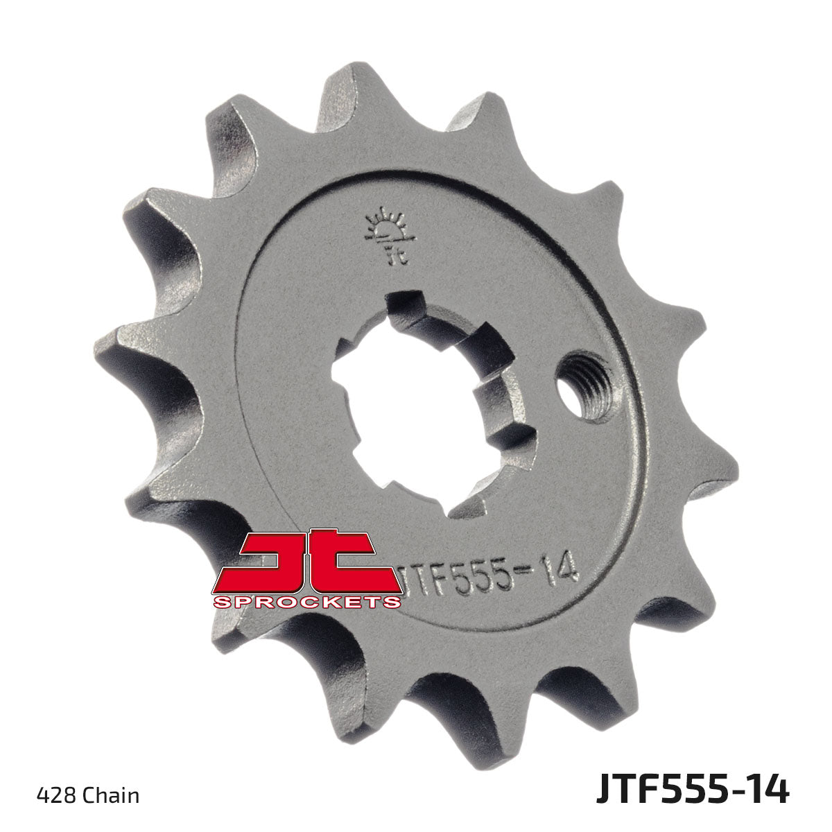 FRONT SPROCKET JTF555.14 JT, 428 Chain conversion