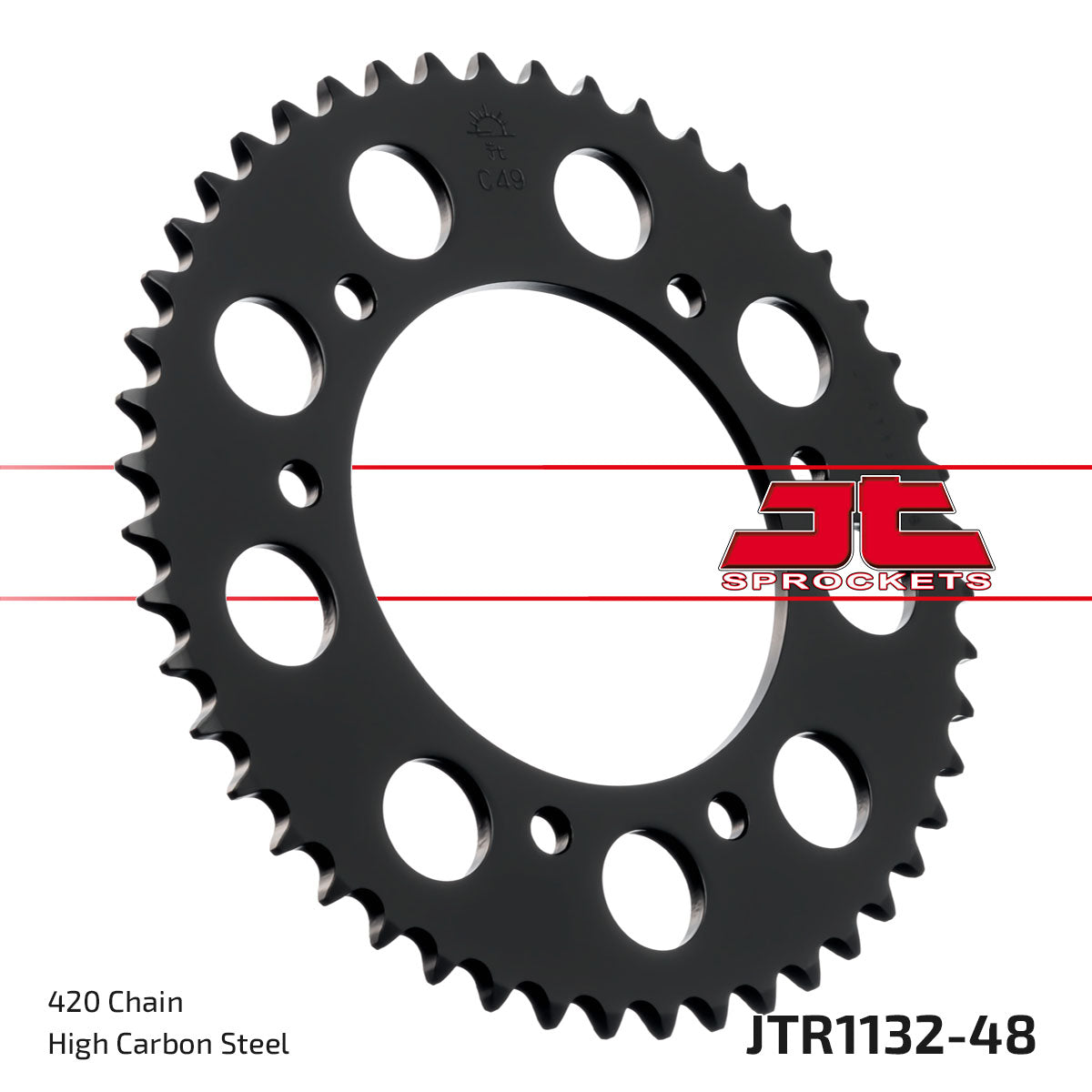 REAR SPROCKET DERBI, JTR1132.48