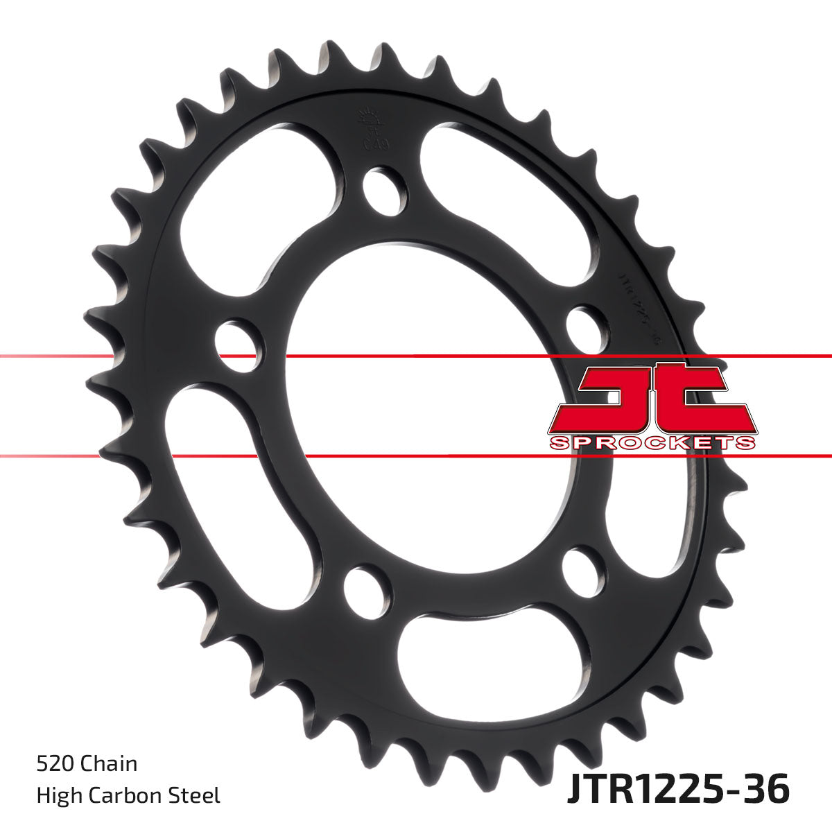 REAR SPROCKET JTR1225.36 STEEL, ROAD