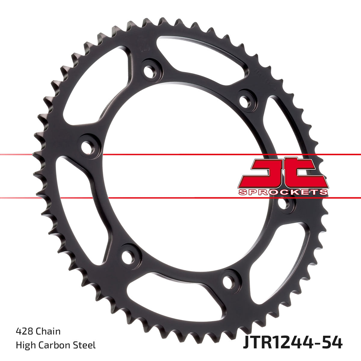 REAR SPROCKET JTR1244.54 STEEL, HONDA ROAD JT