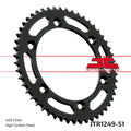 REAR SPROCKET JTR1249.51 STEEL, HONDA ROAD