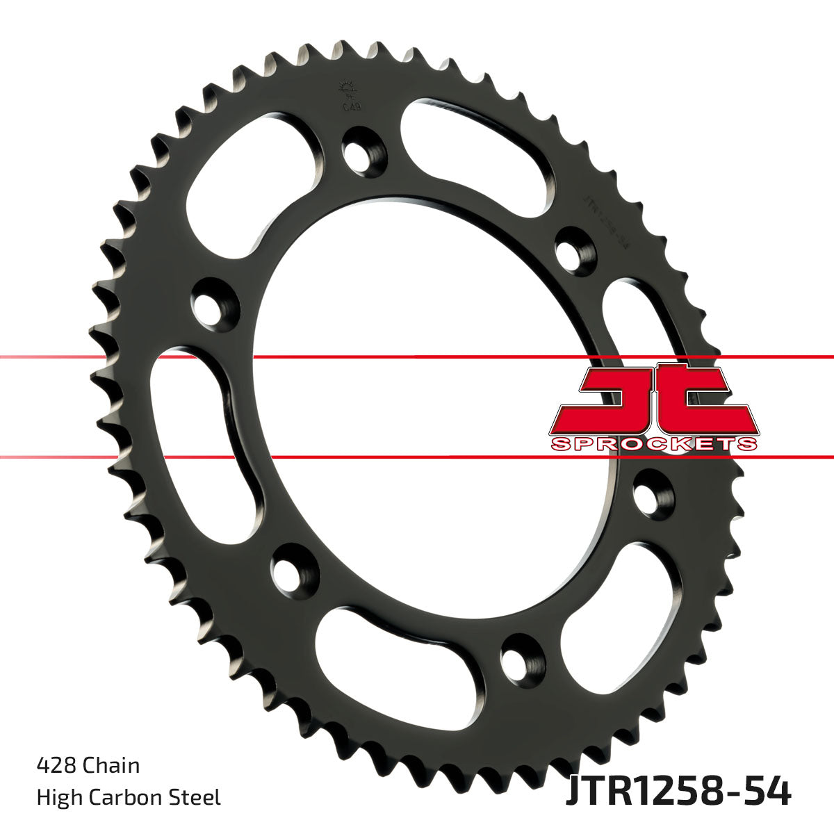 REAR SPROCKET JTR1258.54 STEEL, HONDA ROAD JT