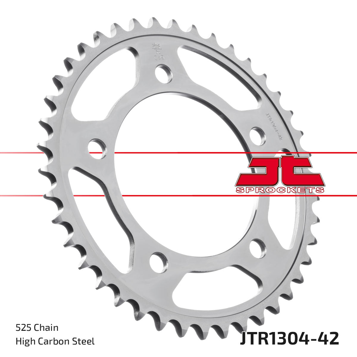 REAR SPROCKET STEEL JTR1304.42, HONDA ROAD