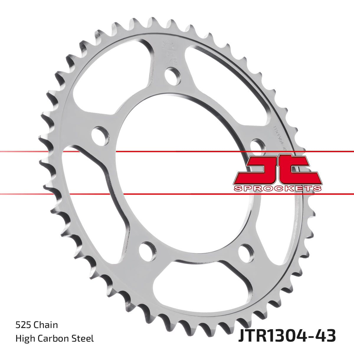 REAR SPROCKET STEEL JTR1304.43, HONDA ROAD