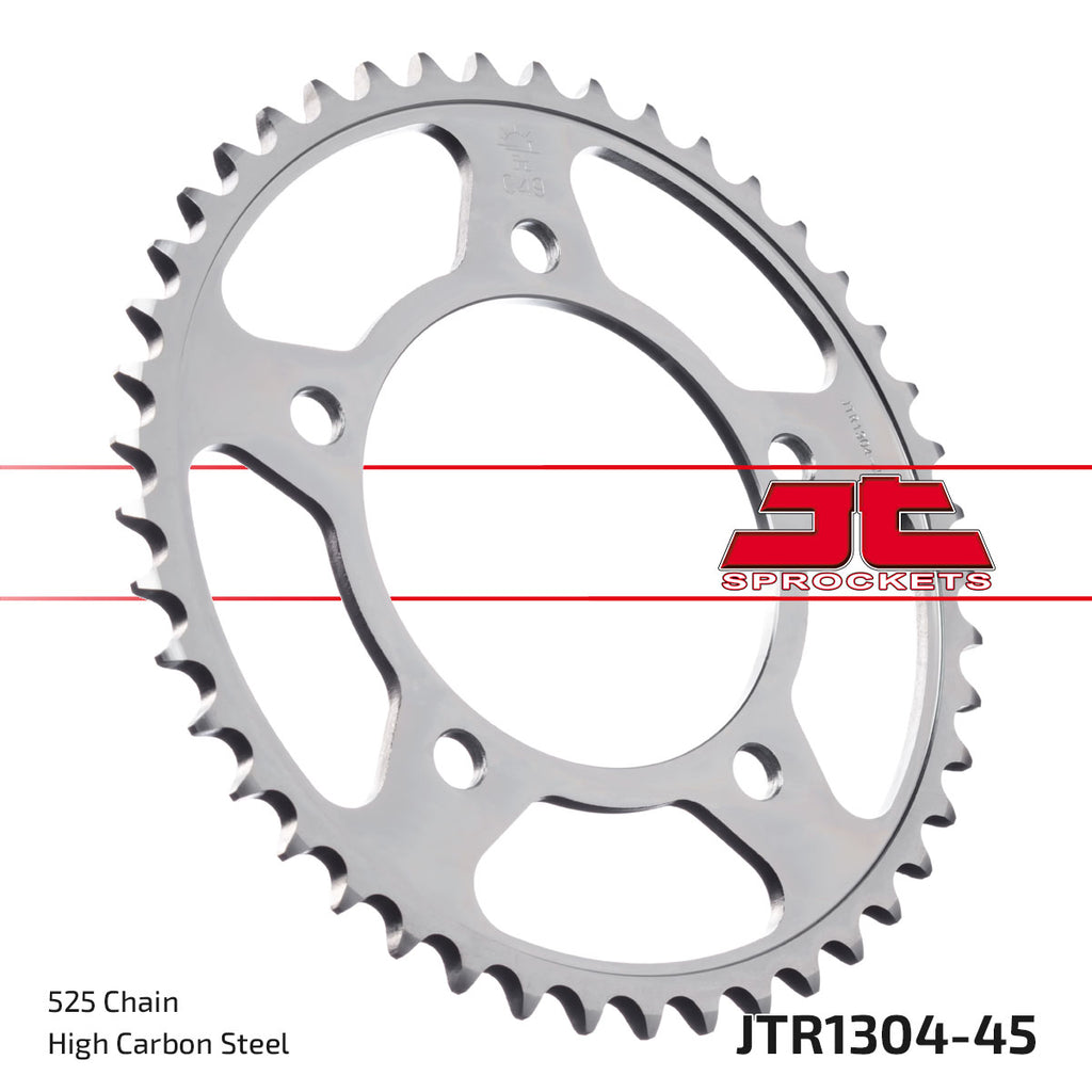 REAR SPROCKET STEEL JTR1304.45, HONDA ROAD CHAIN TYPE 50